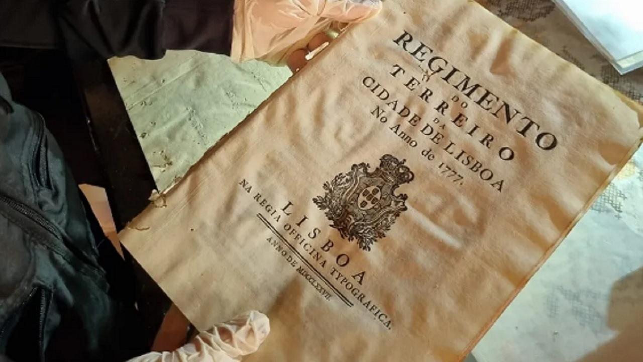 Documento histórico do século XVIII — Regimento do Terreiro da Cidade de Lisboa, de 1777